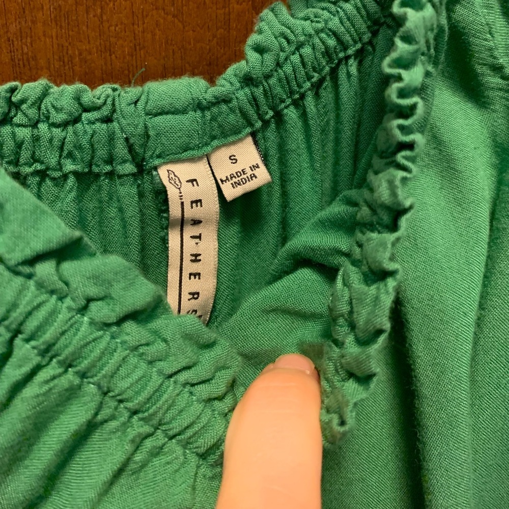 Feathers Emerald Green Blouse